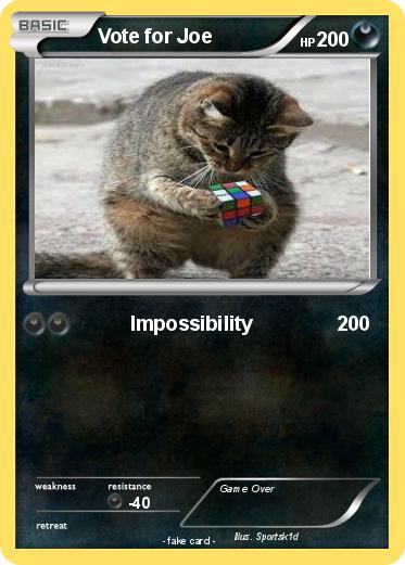 Pokemon Vote for Joe