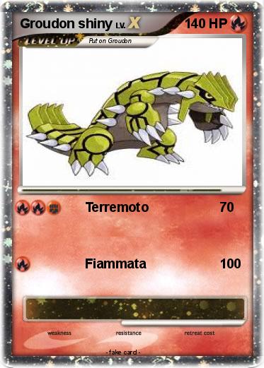 Pokemon Groudon shiny