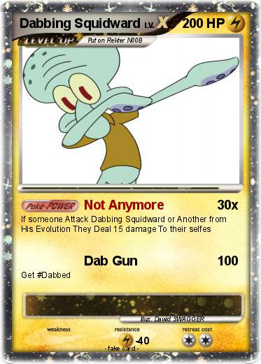 Pokemon Dabbing Squidward
