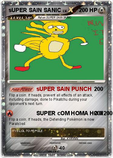 Pokemon sUPER SAIN SANIC