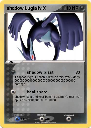 Pokemon shadow Lugia lv X