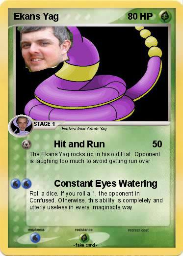Pokemon Ekans Yag