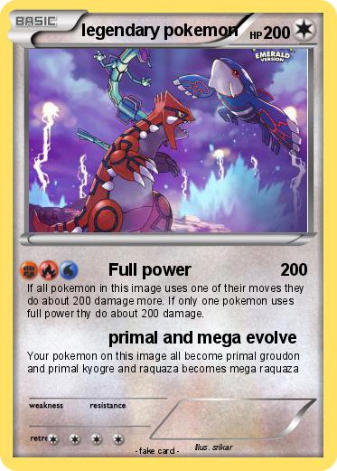 Pokemon legendary pokemon