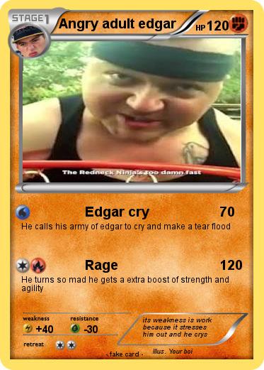 Pokemon Angry adult edgar