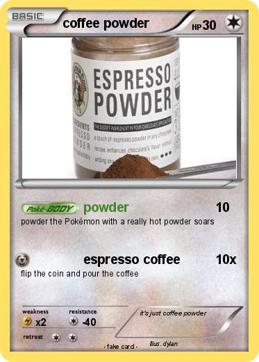 Pokemon coffee powder