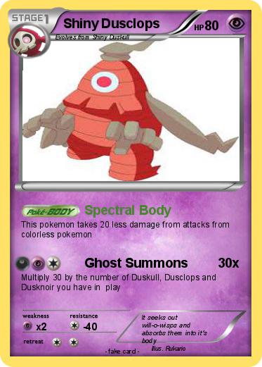 Pokemon Shiny Dusclops