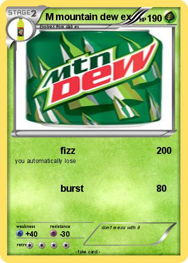 Pokemon M mountain dew ex
