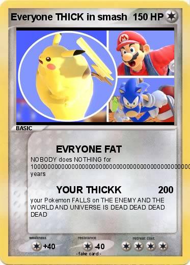 Pokemon Everyone THICK in smash