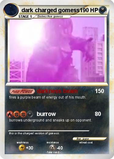 Pokemon dark charged gomess
