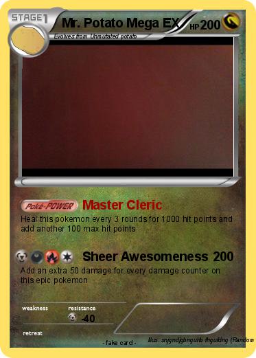 Pokemon Mr. Potato Mega EX