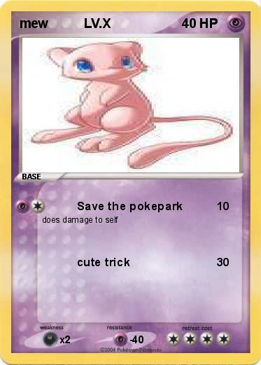 Pokemon mew          LV.X   