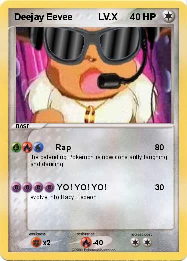 Pokemon Deejay Eevee          LV.X   