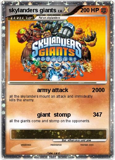 Pokemon skylanders giants