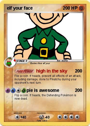 Pokemon elf your face