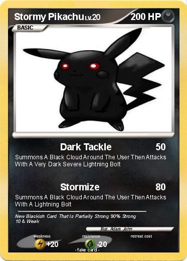 Pokemon Stormy Pikachu