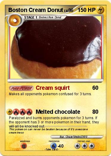 Pokemon Boston Cream Donut