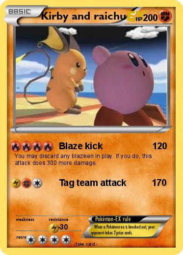 Pokemon Kirby and raichu