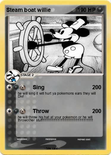 Pokemon Steam boat willie
