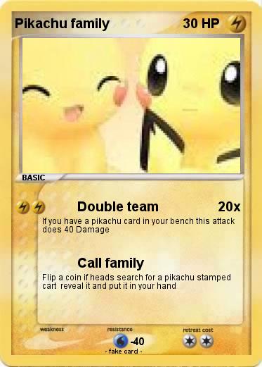Pokemon Pikachu family