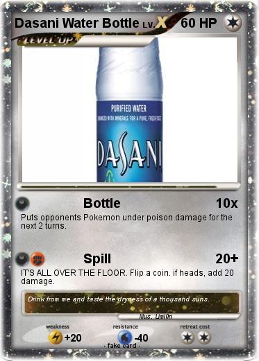 Pokemon Dasani Water Bottle