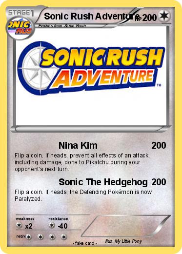 Pokemon Sonic Rush Adventure