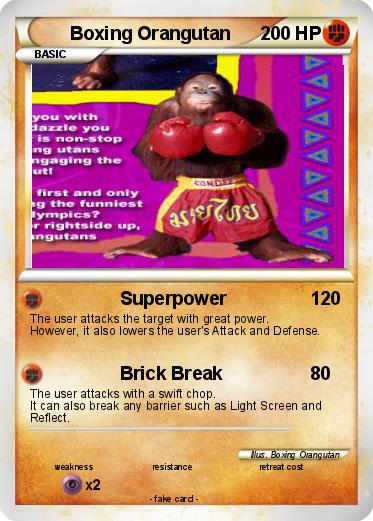 Pokemon Boxing Orangutan