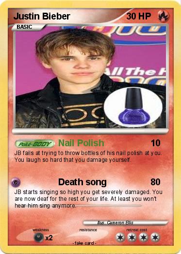 Pokemon Justin Bieber