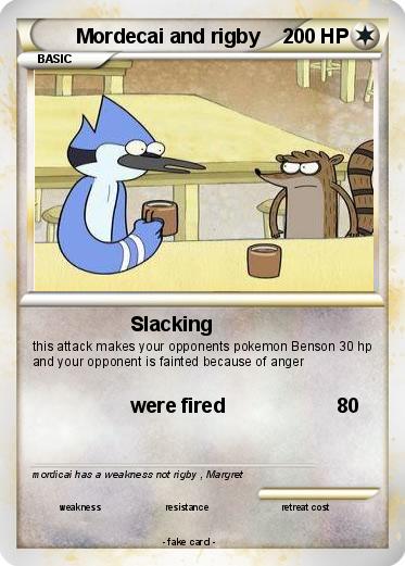 Pokemon Mordecai and rigby