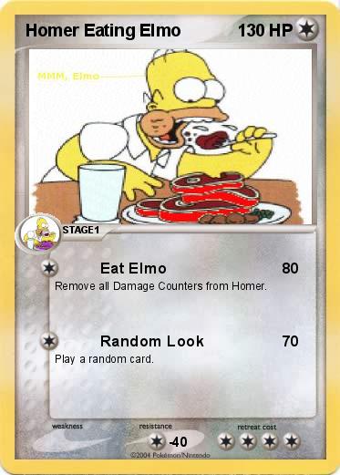 Pokemon Homer Eating Elmo