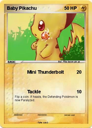 Pokemon Baby Pikachu