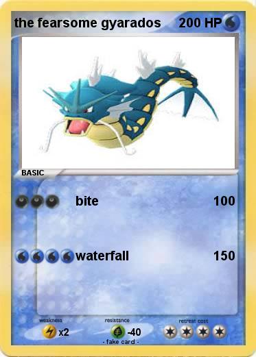 Pokemon the fearsome gyarados
