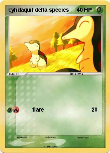 Pokemon cyhdaquil delta species