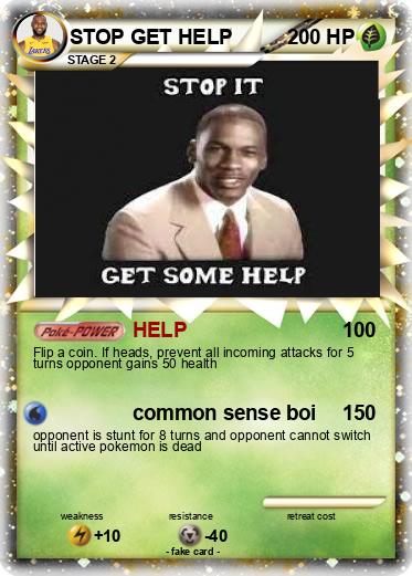 Pokemon STOP GET HELP