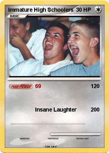 Pokemon Immature High Schoolers