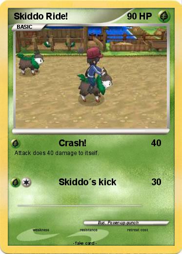 Pokemon Skiddo Ride!