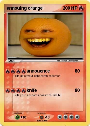 Pokemon annouing orange