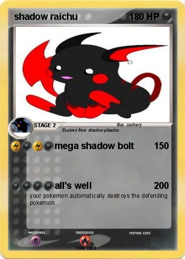 Pokemon shadow raichu