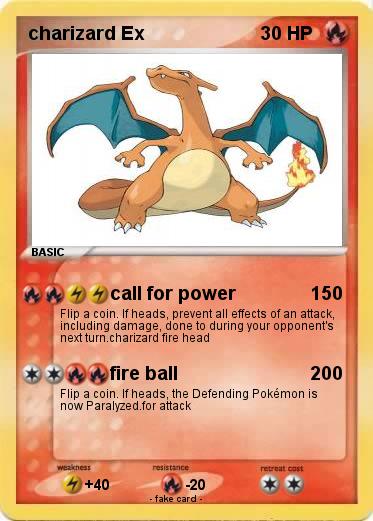 Pokemon charizard Ex