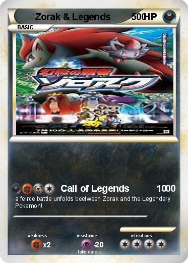 Pokemon Zorak & Legends            0
