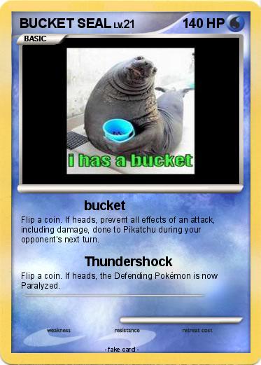 Pokemon BUCKET SEAL