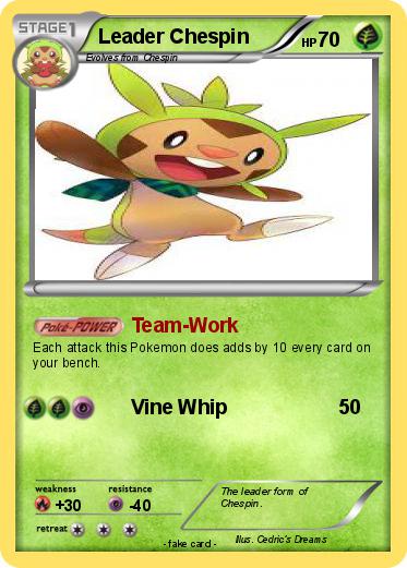 Pokemon Leader Chespin