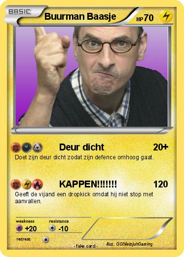 Pokemon Buurman Baasje