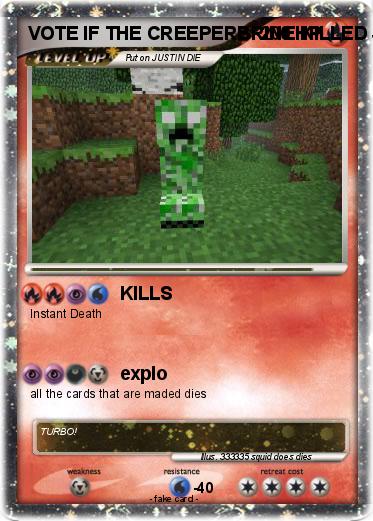 Pokemon VOTE IF THE CREEPERBRINE KILLED JUSTIN BIEBER