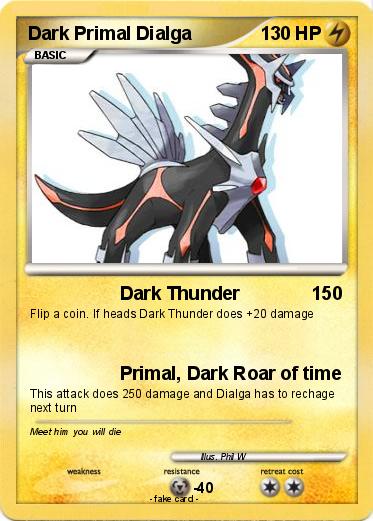 Pokemon Dark Primal Dialga
