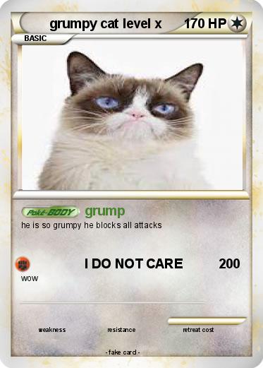 Pokemon grumpy cat level x