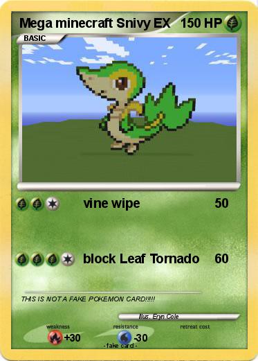 Pokemon Mega minecraft Snivy EX
