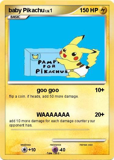 Pokemon baby Pikachu