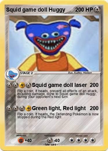 Pokemon Squid game doll Huggy