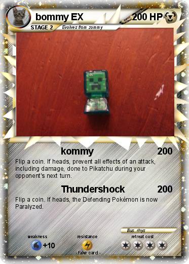 Pokemon bommy EX