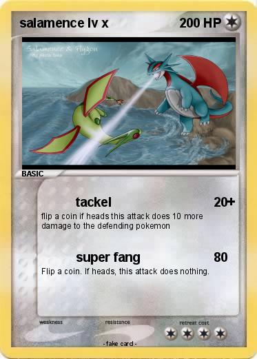 Pokemon salamence lv x